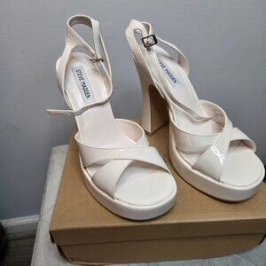 Steve Madden Liandra Platform Sandals, Tali Bone, Size 10